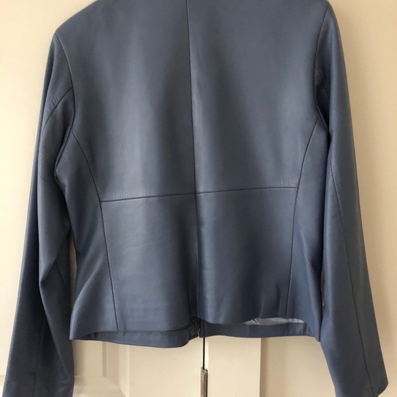 Saguaro Periwinkle Leather Jacket S - Picture 2 of 6